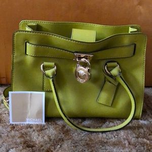 Michael Kors Hamilton Leather Satchel